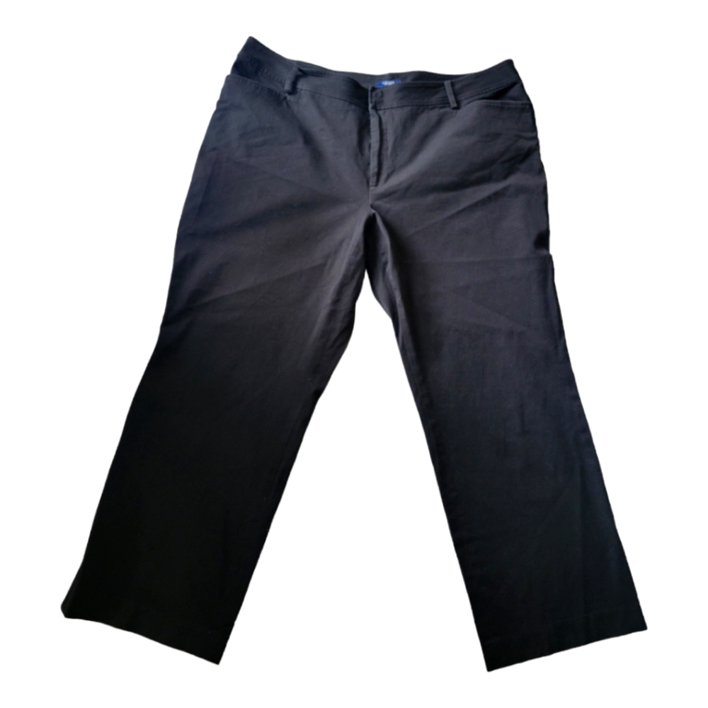 Chaps Denim Long Straight Leg Plus Size Black Jeans Size‎ 24W